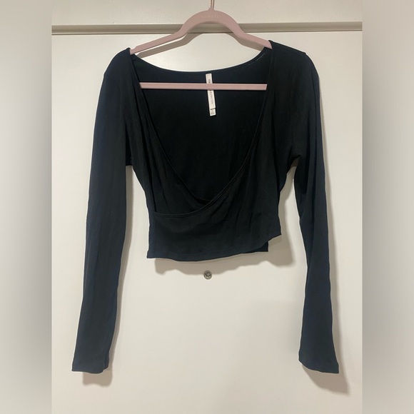 Babaton Tops - the Group Babaton Wrap Style long sleeve
